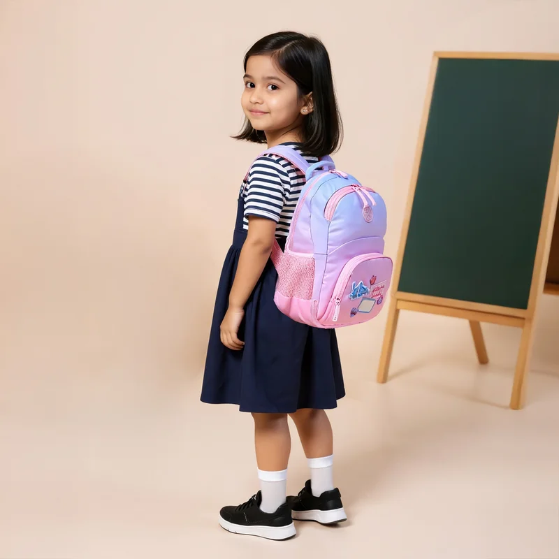 مارشملو Backpack-Gossip-2 Cmprt-Girls- (Polyester) Pink \ 33X43X16